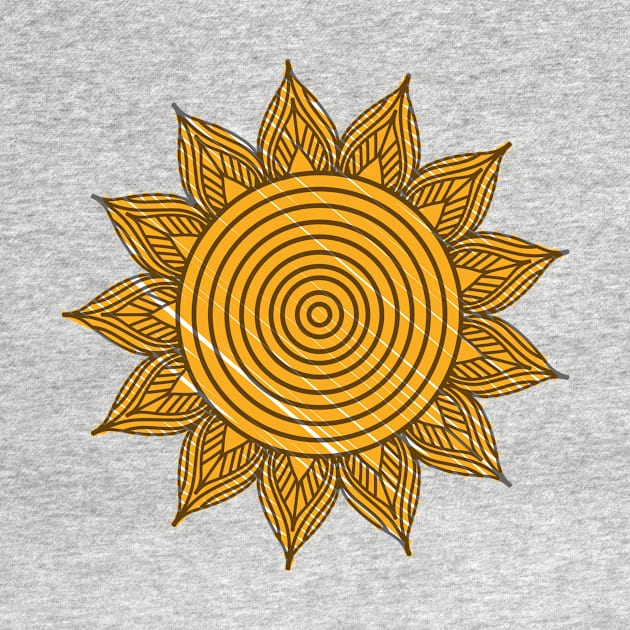 Bright Sun Mandala by The Green Fiber